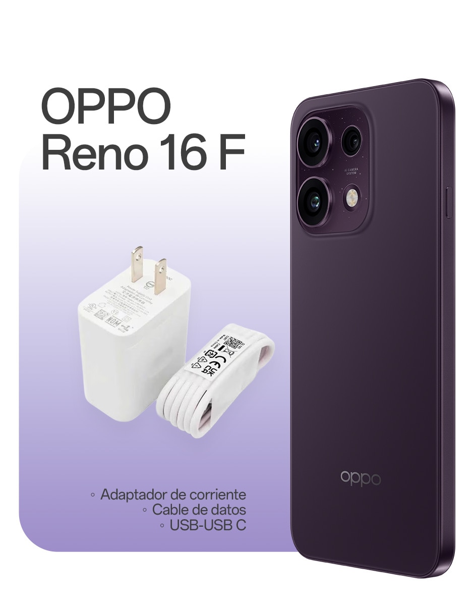 Reno 16F 5G AMOLED 6.57 pulgadas Telcel