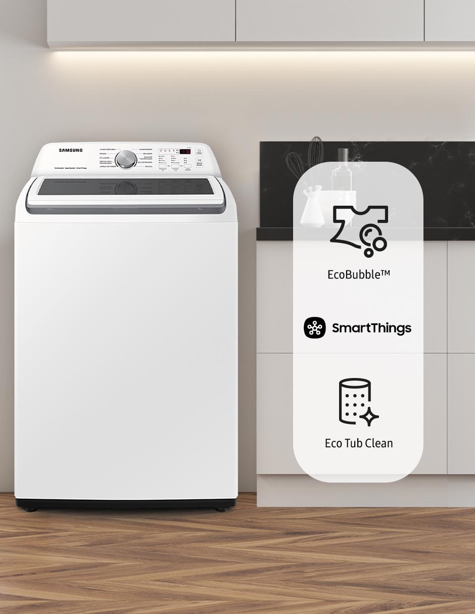 Lavadora 22 kg automática carga superior WA22C3543GW/AX