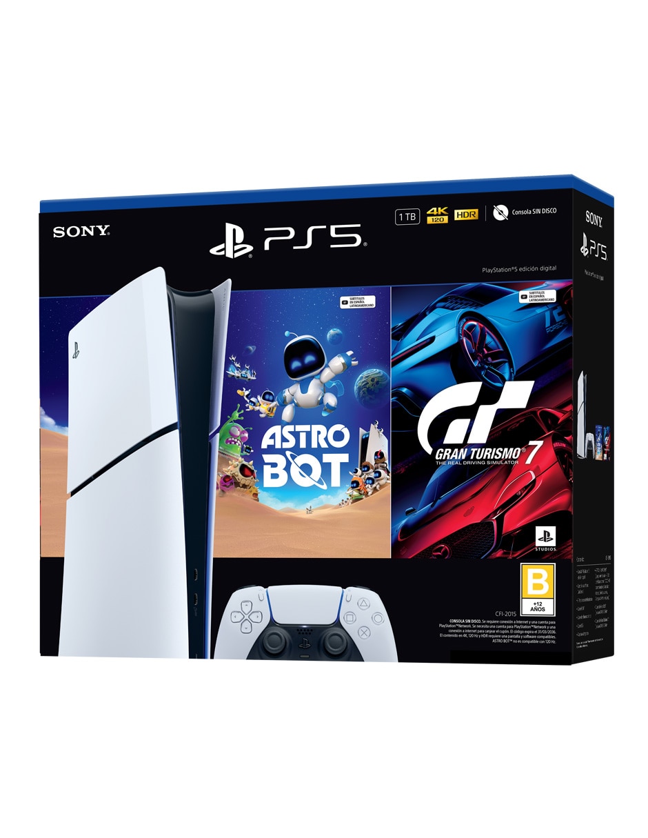 Consola fija ps5 de 1 tb edición digital