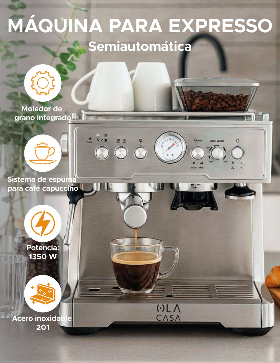 Cafetera con molino cafetera expresó cafetera con molino