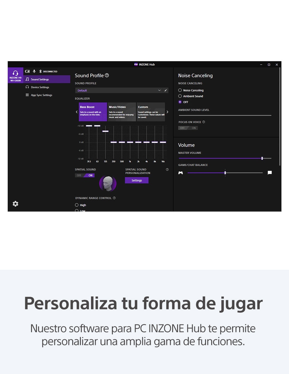 Audífonos gamer Over-Ear Inzone H3 alámbricos