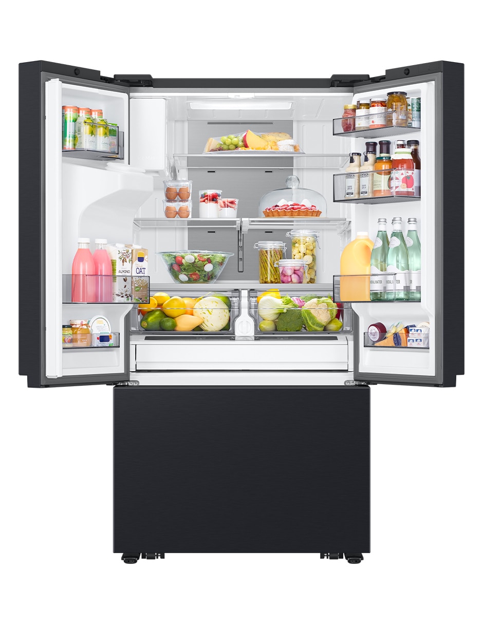 Combo Refrigerador French door 31 pies cúbicos tecnología inverter y fábrica de hielos F-RF32CG59MS32 + Microondas Samsung