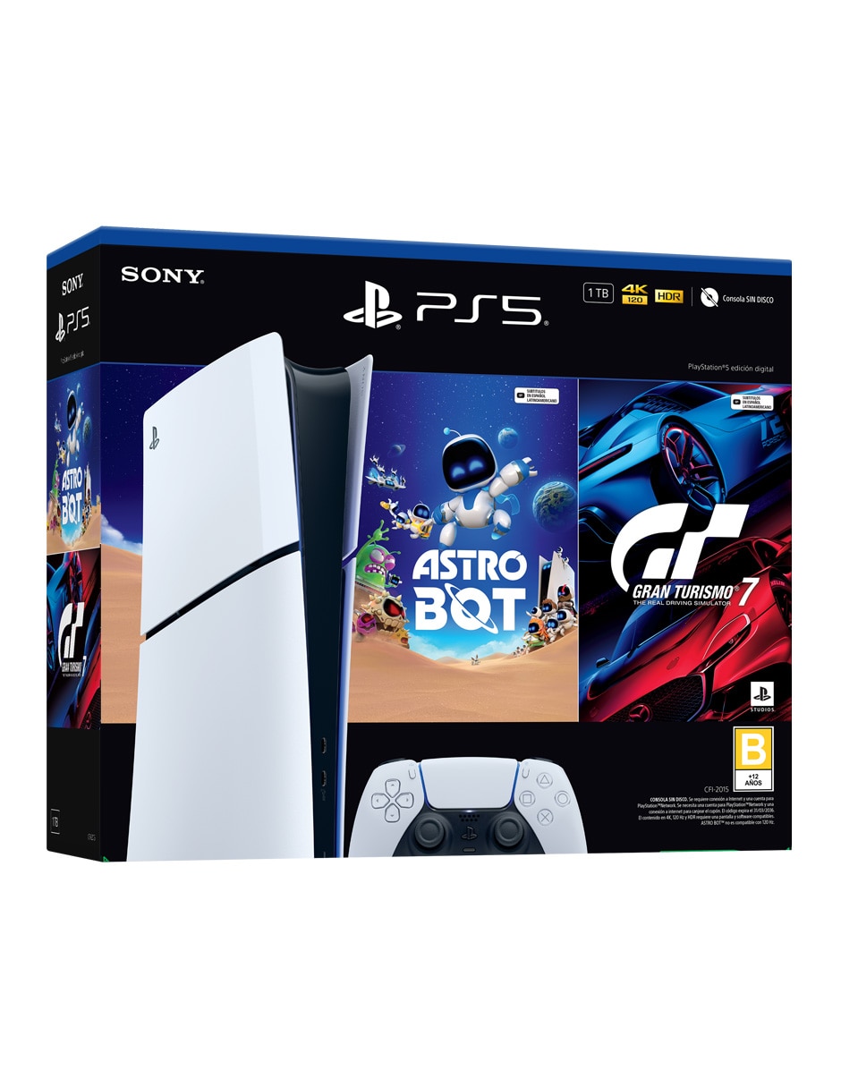Consola fija ps5 de 1 tb edición digital