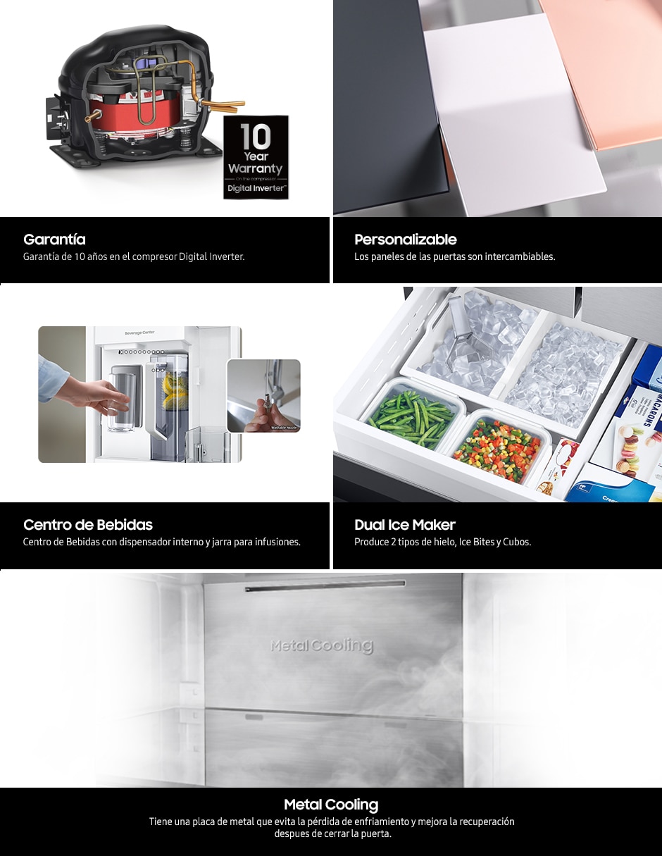 Refrigerador French door 32 pies cúbicos inverter y fábrica de hielo Rf32cb532012em