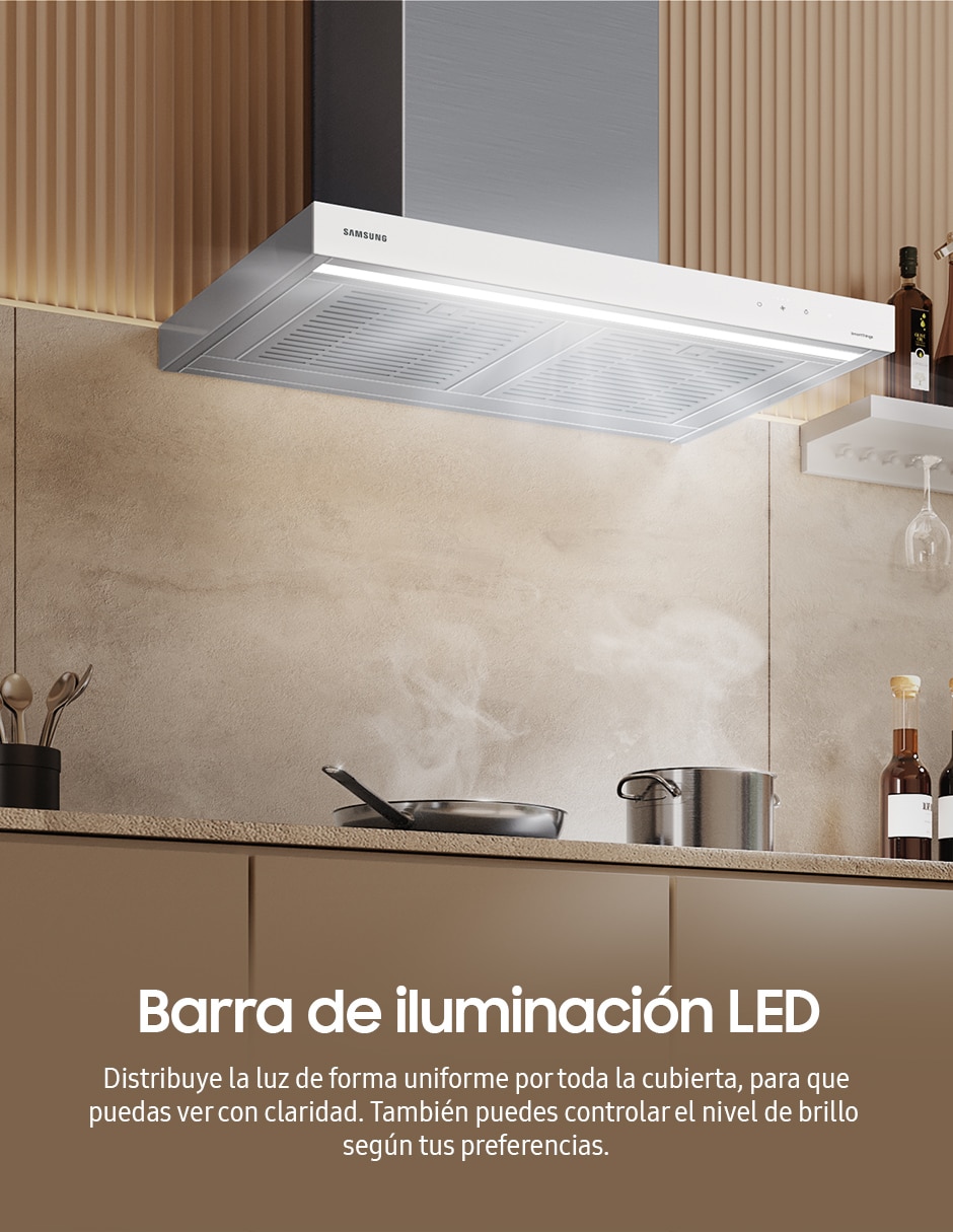 Campana de pared NK36CB665W12AX de acero inoxidable