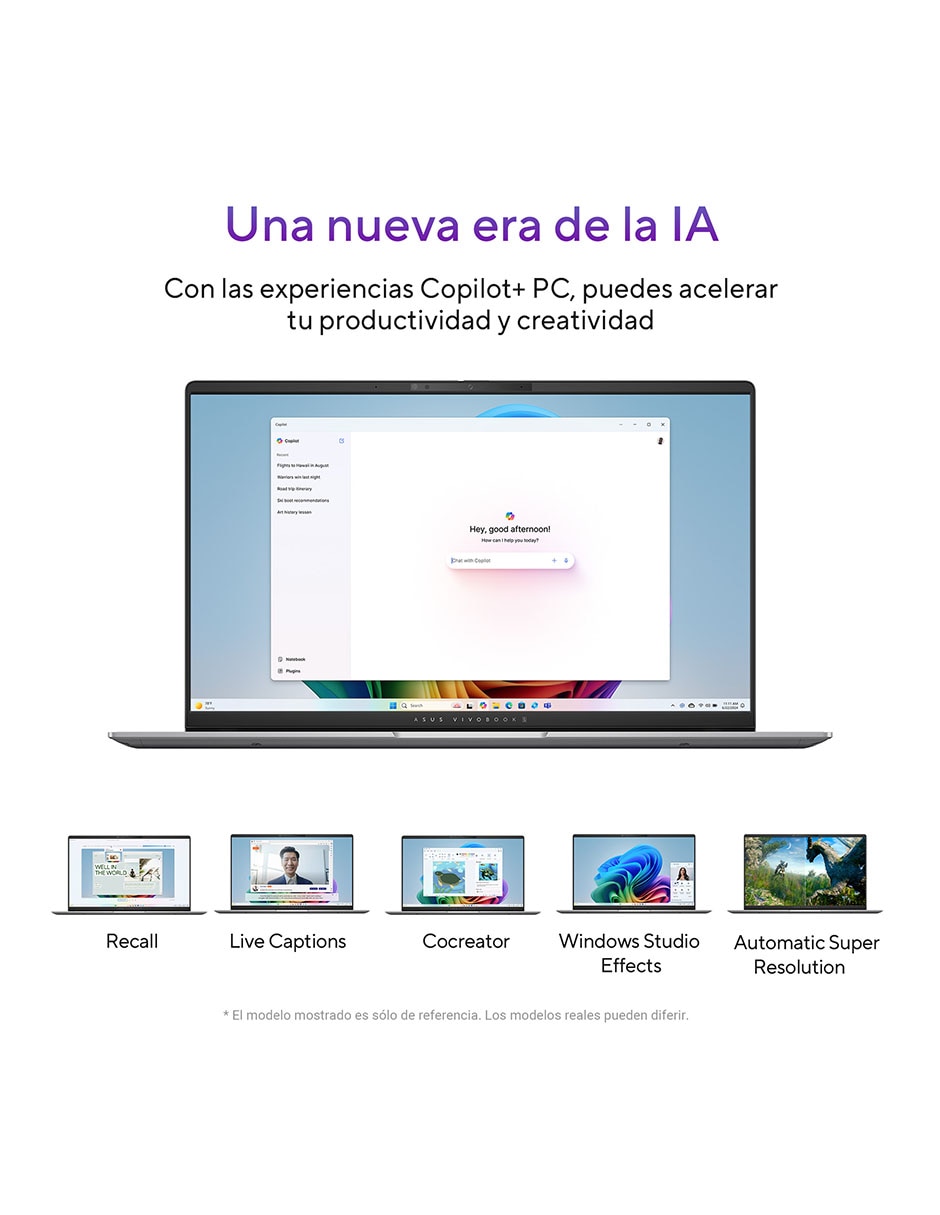 Laptop thin & light Vivobook S 15 OLED 15.6 pulgadas 3K Qualcomm Adreno 16 GB RAM 512 GB SSD