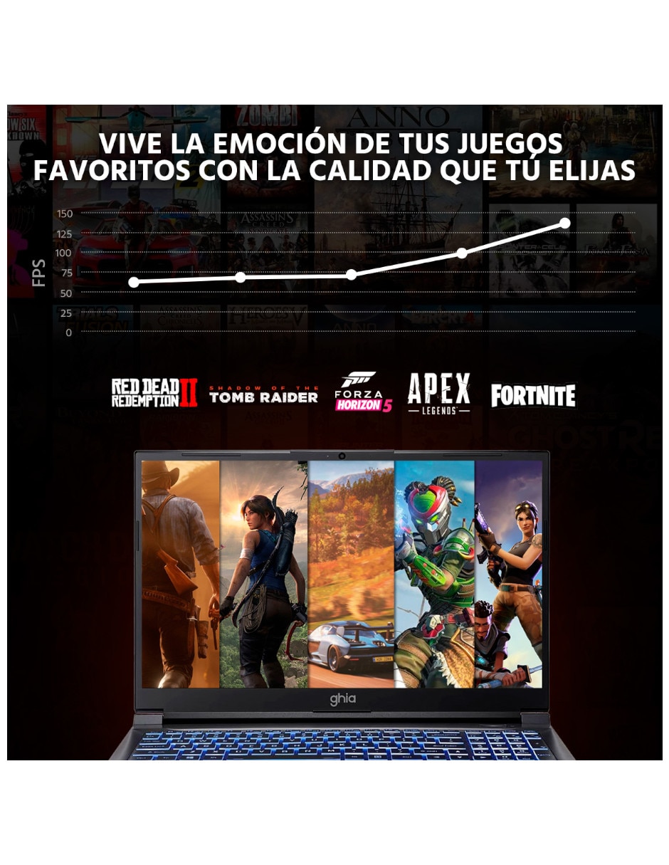 Laptop gamer GLBE-3050Ci5321T 15.6 pulgadas Full HD Intel Core i5 NVIDIA GeForce RTX 3050 32 GB RAM 1 TB SSD