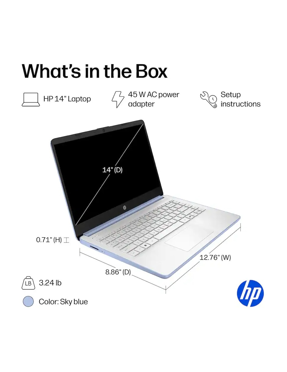 Laptop 14 pulgadas HD Intel Celeron Intel HD Graphics 620 4 GB RAM