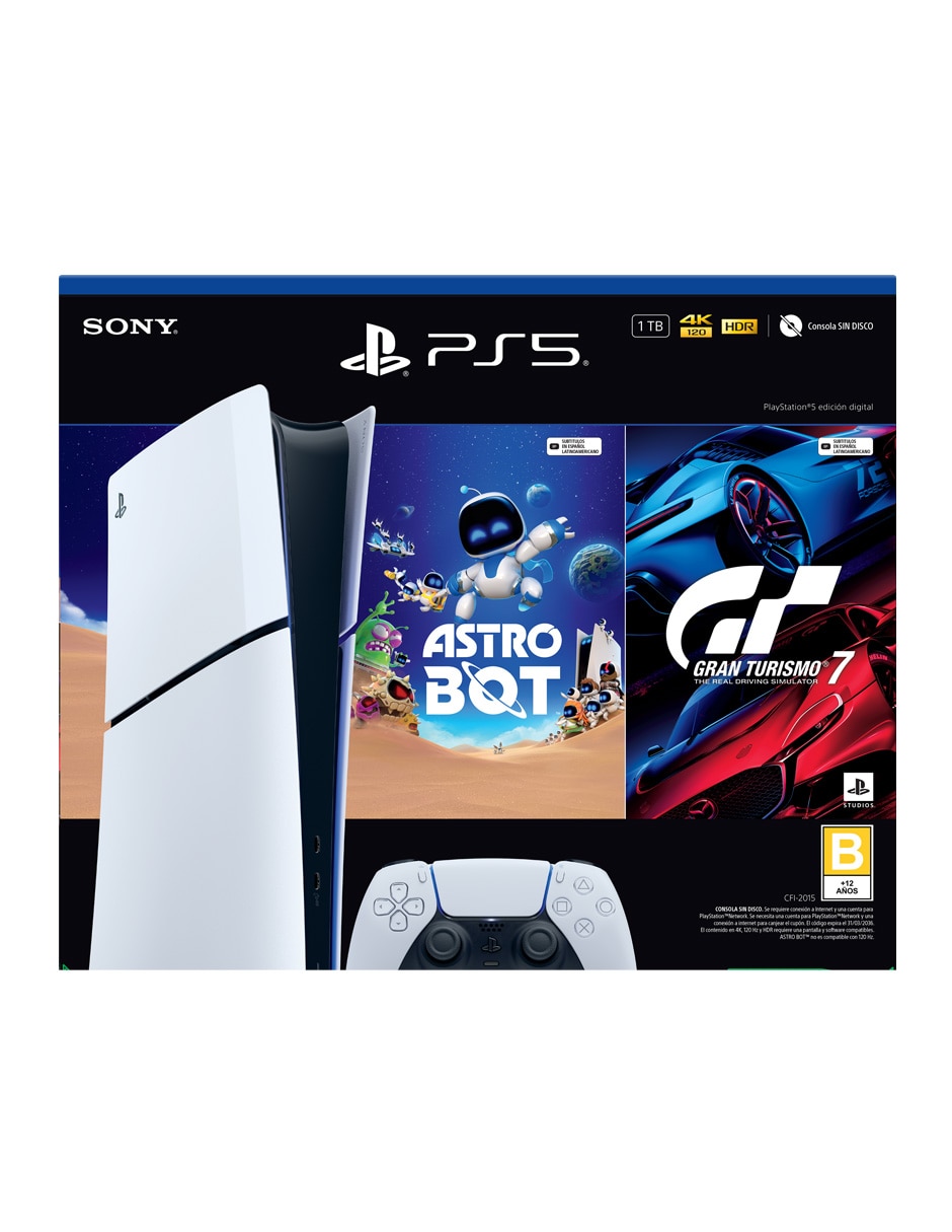 Consola fija ps5 de 1 tb edición digital