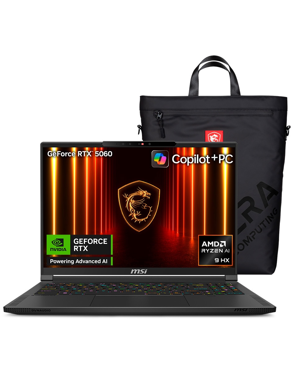 Laptop gamer Stealth A16 AI+ A3XWFG-020MX 16 pulgadas QHD+ AMD Ryzen AI 9 HX 370 NVIDIA GeForce RTX 5060 32 GB RAM 1 TB SSD