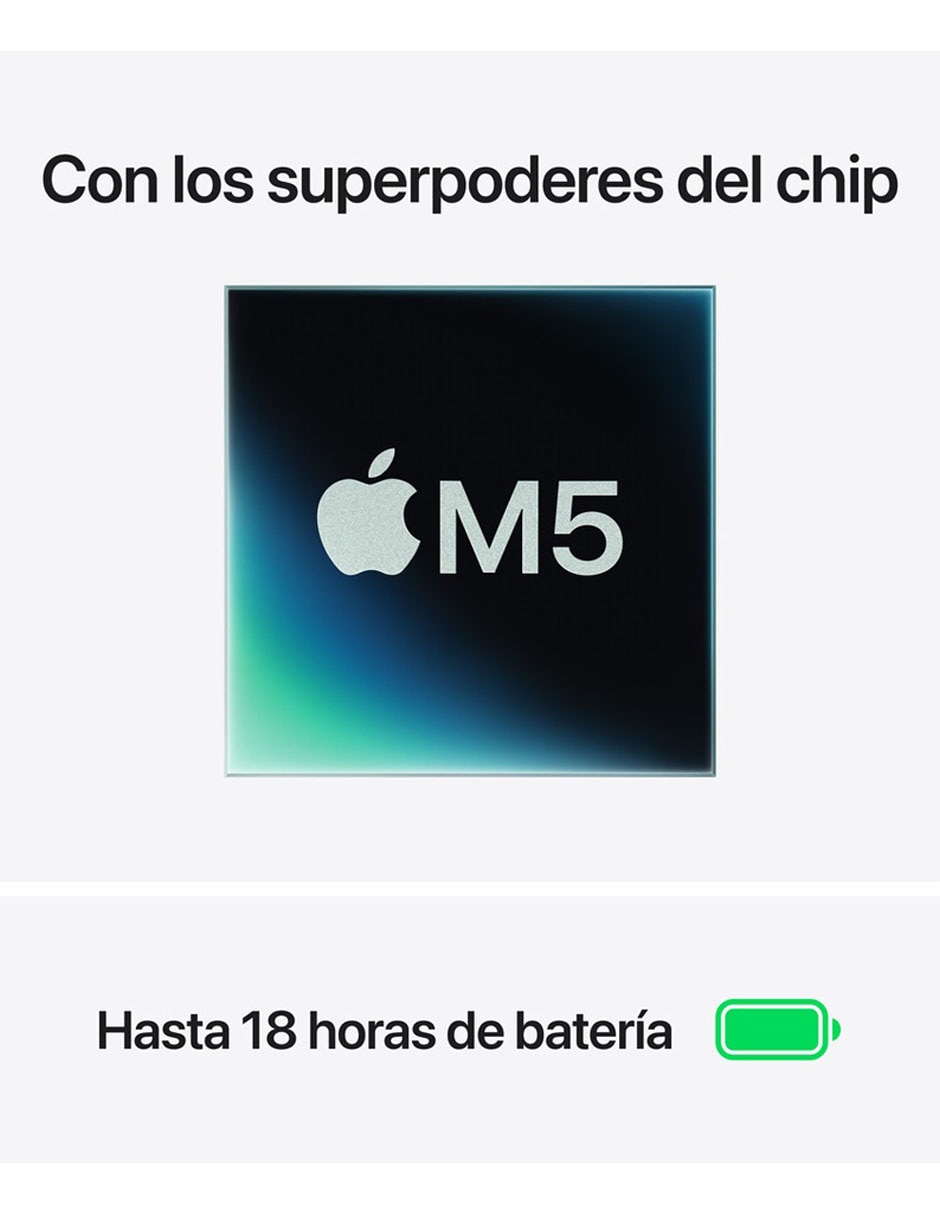 MacBook Air 13 pulgadas Chip M5 16 GB RAM 512 GB SSD Medianoche