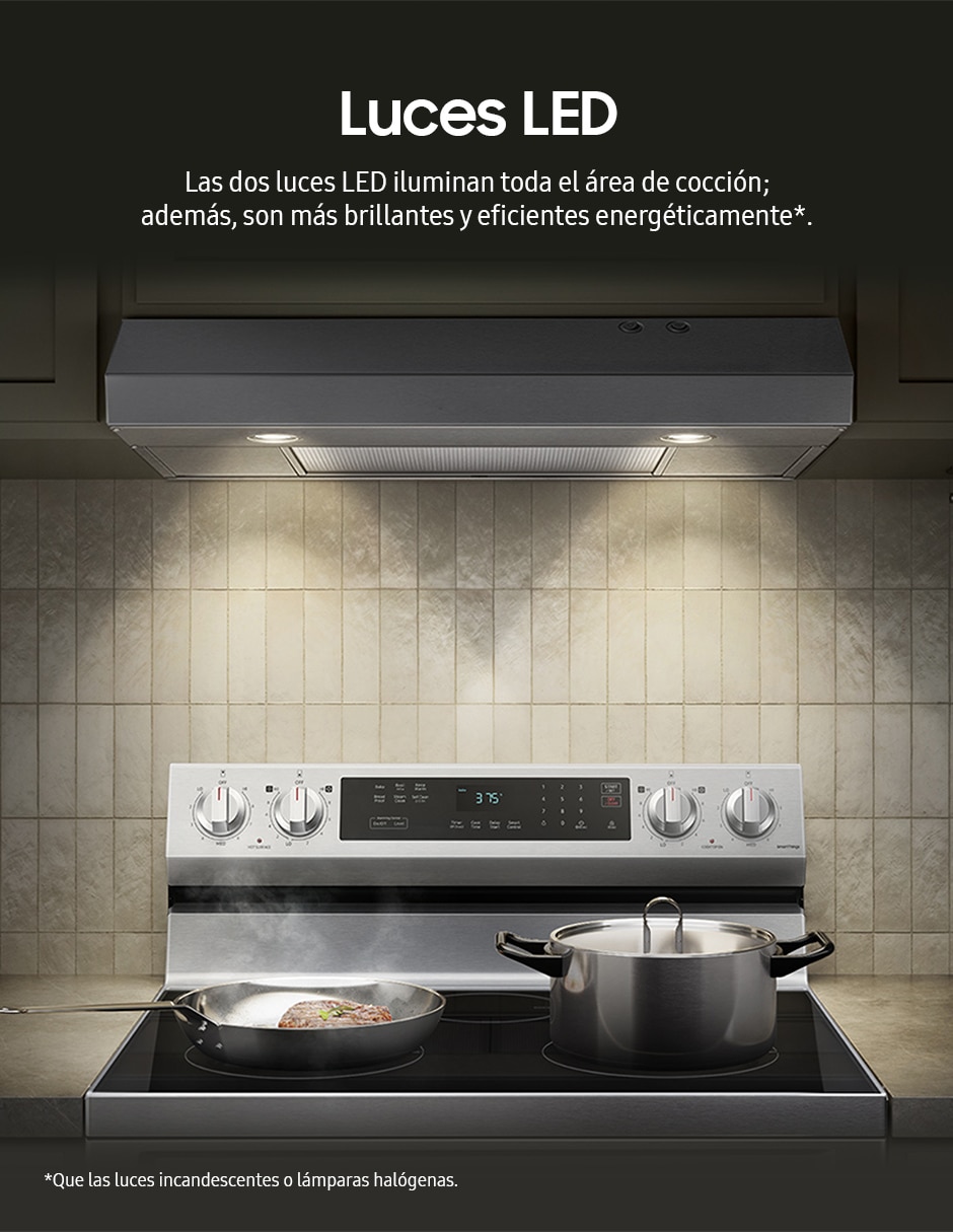 Campana de pared NK30B3000US/AX de acero inoxidable