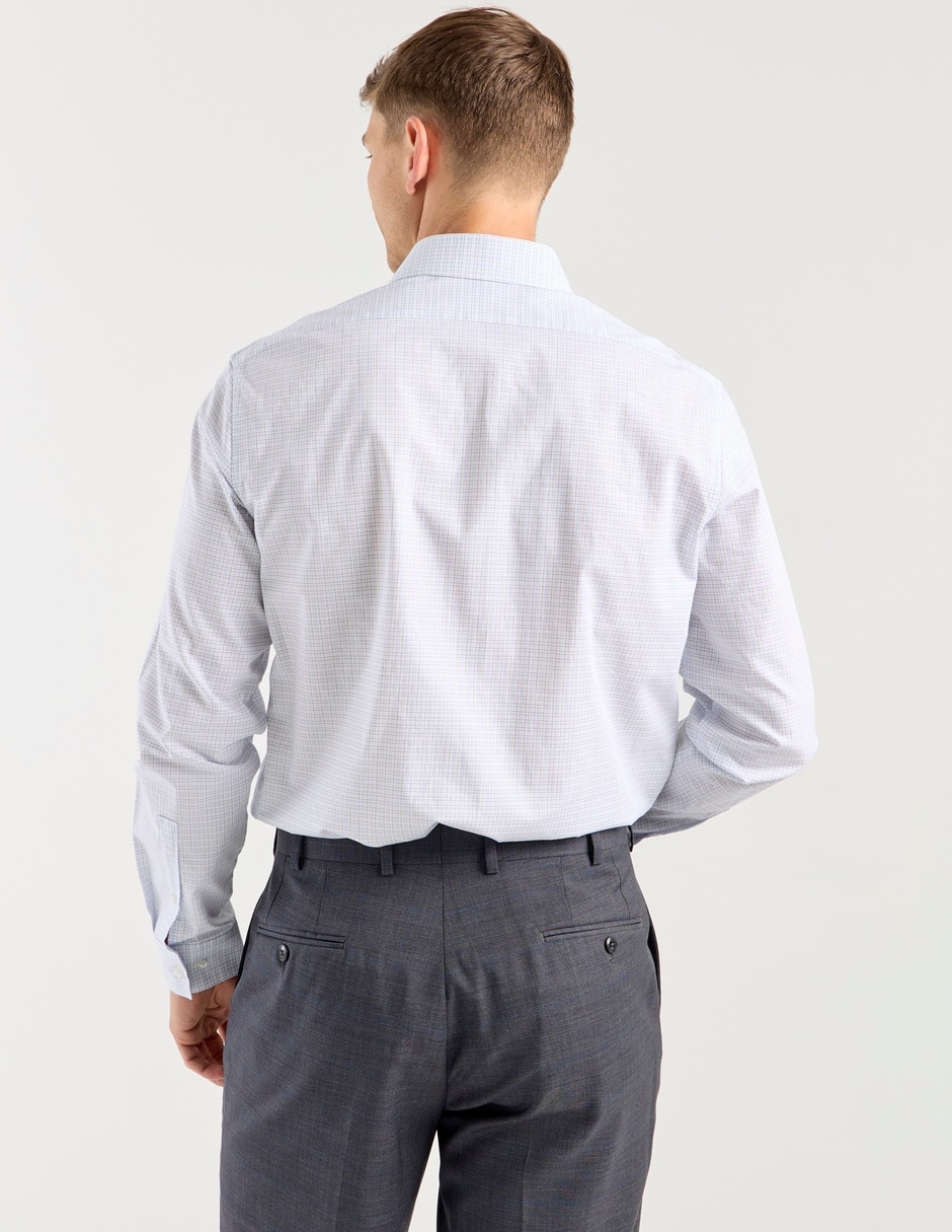 Camisa de vestir de algodón manga larga para hombre
