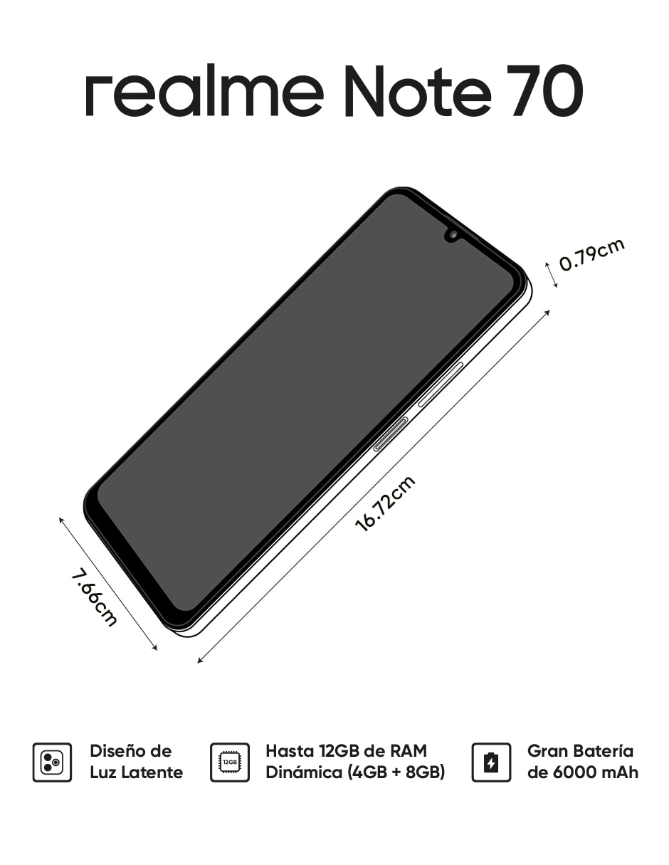 NOTE 70 AMOLED 6.7 pulgadas Telcel