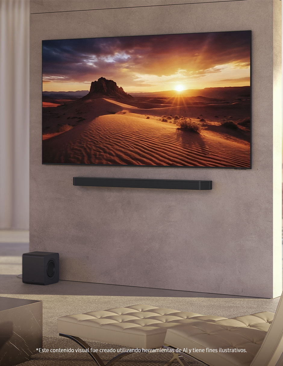 Barra de sonido hw-q990h/zx con subwoofer