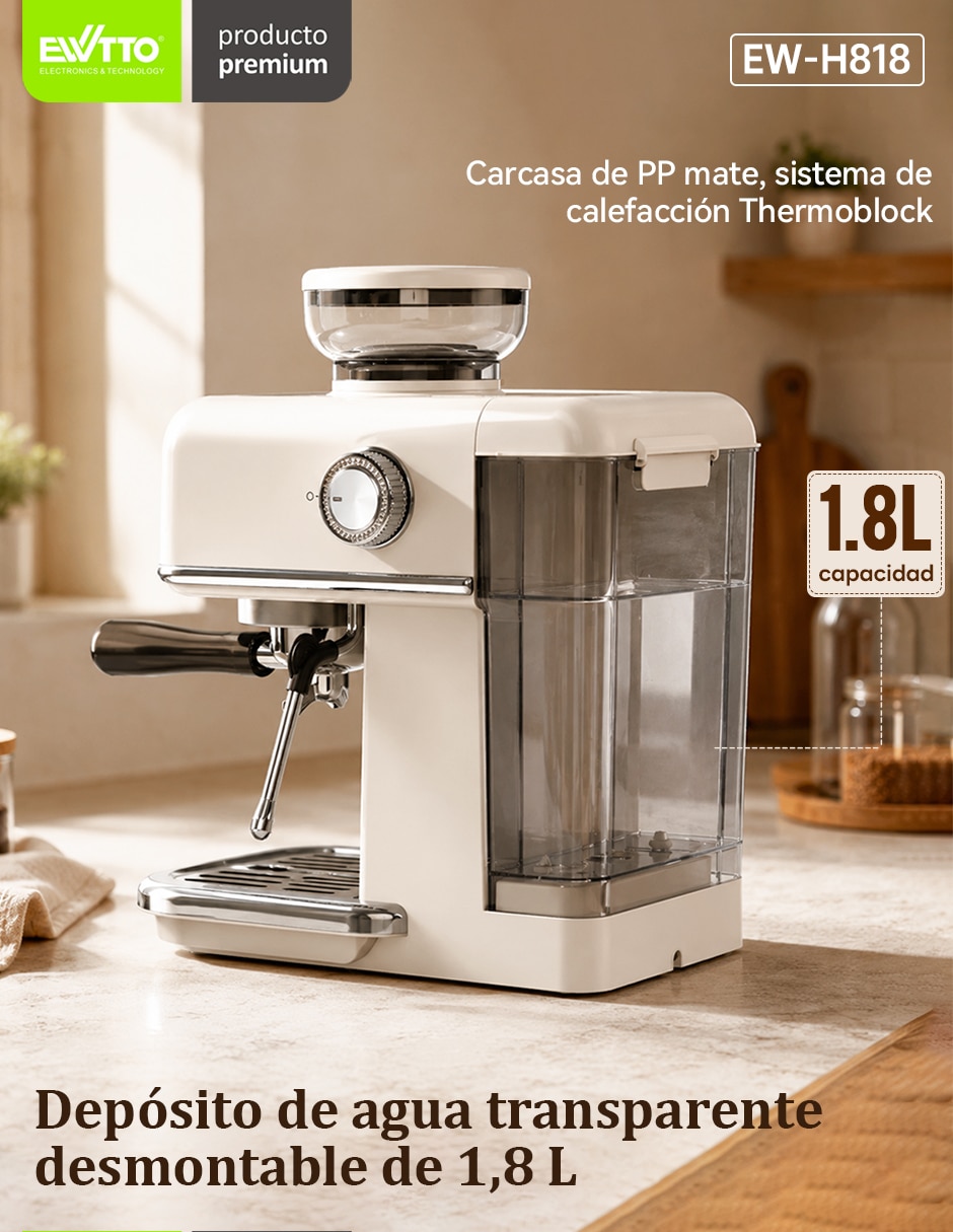 Cafetera con molino EW-H818