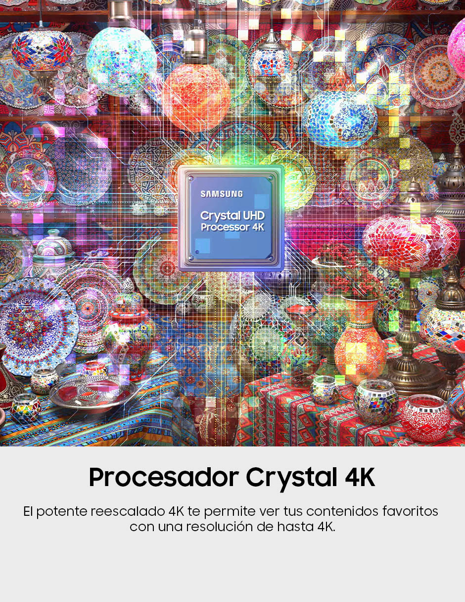 Pantalla Smart TV Crystal UHD de 98 pulgadas 4K UN98DU9000FXZX con AI Escalado a 4K