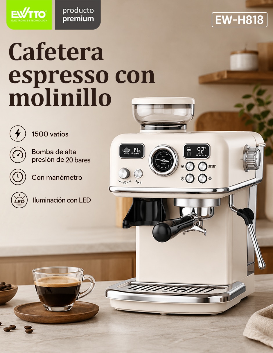 Cafetera con molino EW-H818
