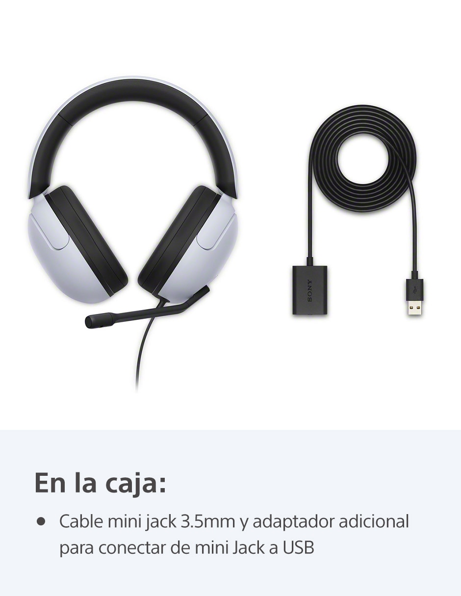 Audífonos gamer Over-Ear Inzone H3 alámbricos