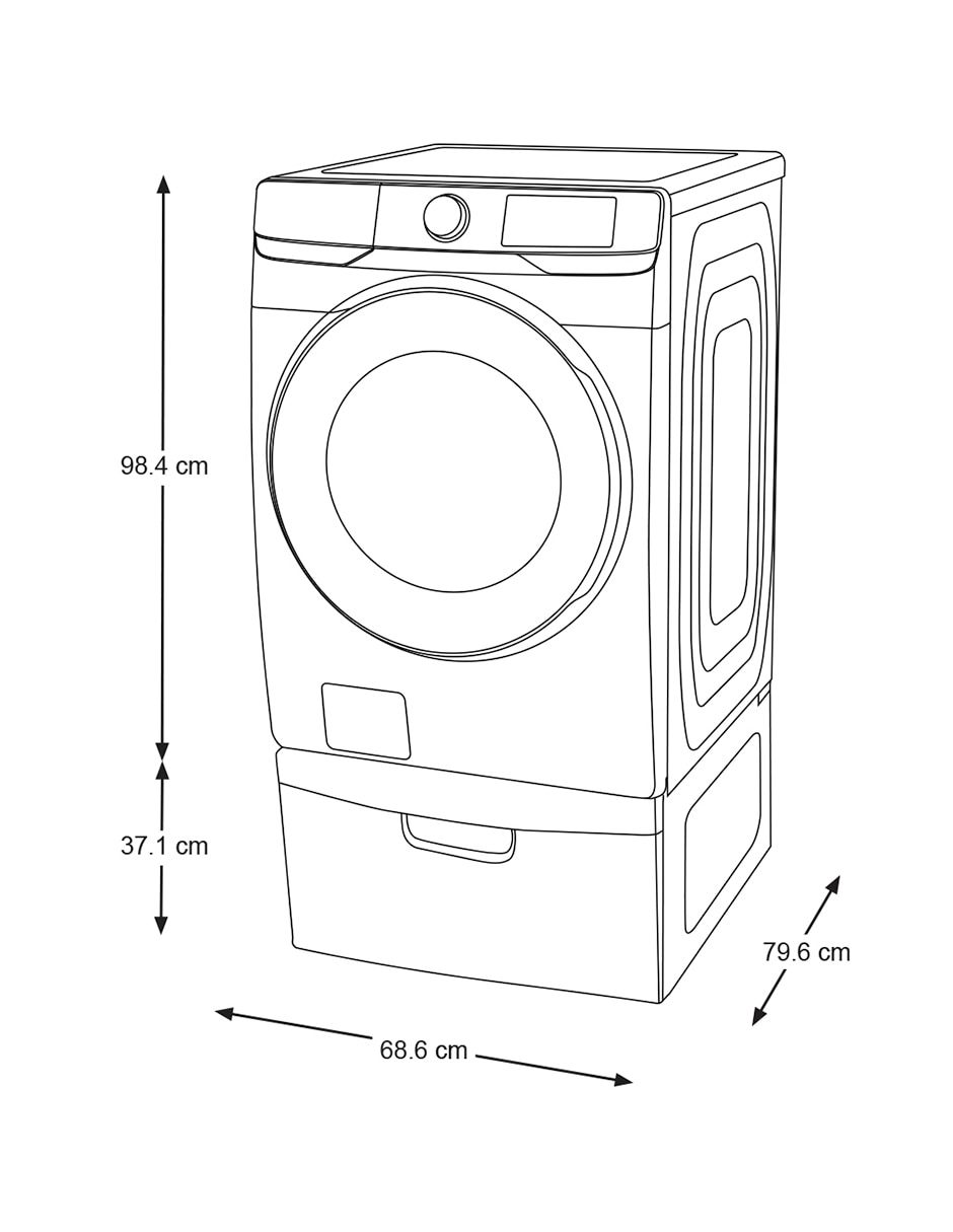 Lavadora 20 kg automática carga frontal WF20T6000AW/AX