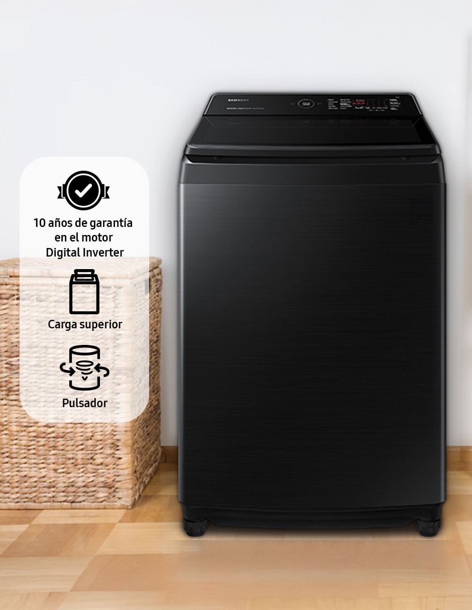 Lavadora 19 kg automática carga superior WA19CG6746BVAX