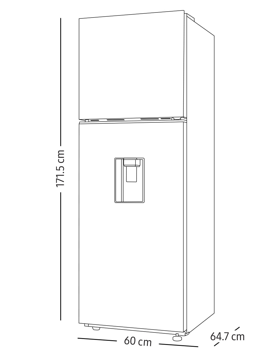 Refrigerador Top Mount 11 Pies Cúbicos Tecnología Inverter y Tecnología No Frost RT31DG5724B1EM