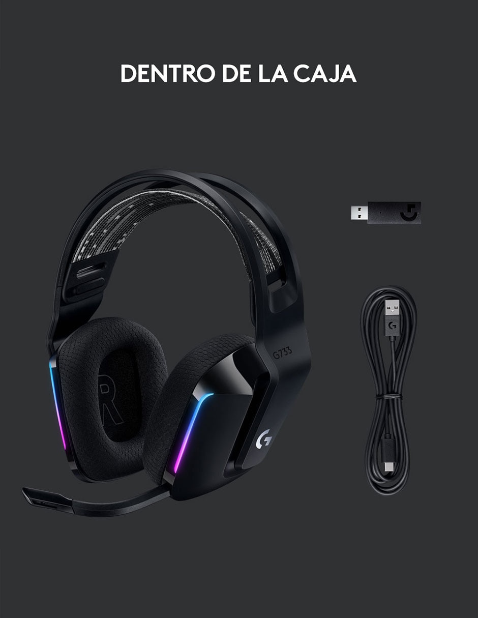 Audífonos Inalámbricos G733 negro