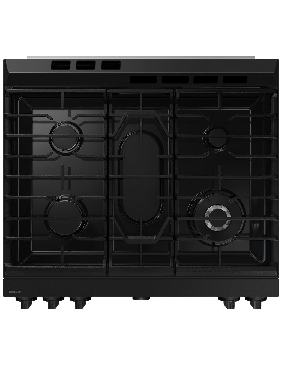 Estufa de piso a gas lp Bespoke 76.1 cm NSG6DB850012AX de 5 quemadores