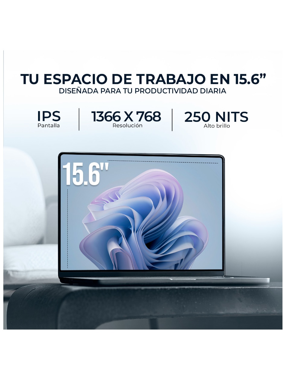 Laptop Intel Core 5 120U 15.6 pulgadas HD Intel core 5 Integradas 8 GB RAM 512 GB SSD