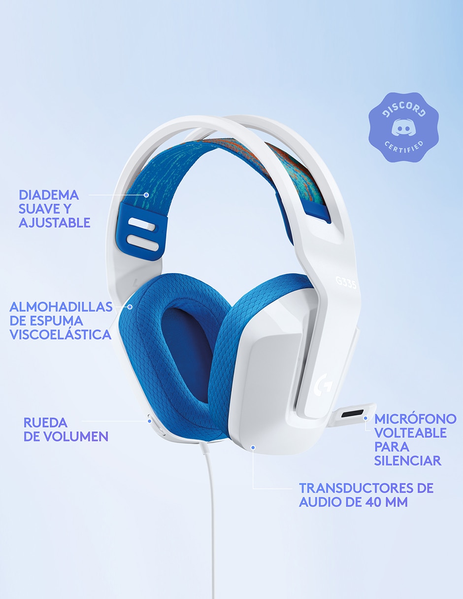 Audífonos Gamer Over-Ear 335 Alámbrico