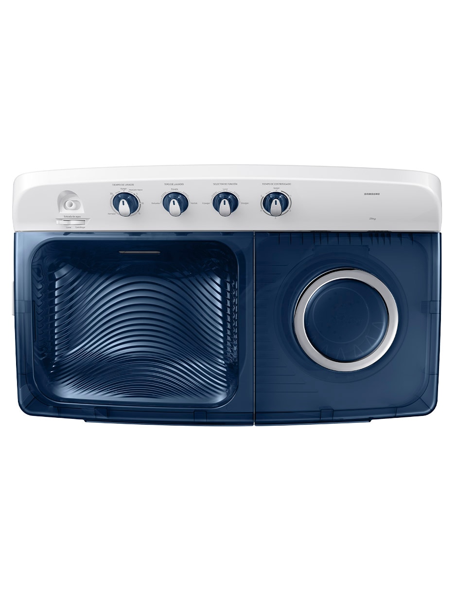Lavadora doble tina 21 kg semiautomática carga superior wt21f6300lg/ax