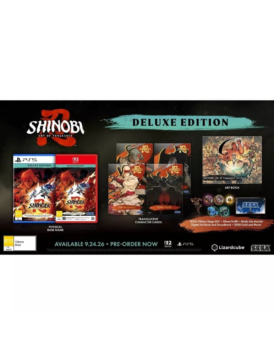 Shinobi: art of vengeance deluxe edition ps5 deluxe