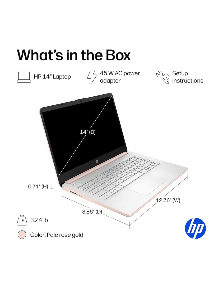 Laptop 14 pulgadas HD Intel Celeron Intel UHD Graphics 4 GB RAM