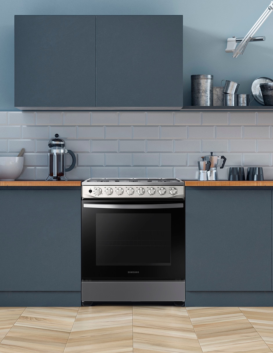 Estufa de piso a gas natural/lp 76.7 cm NX52T5411MS/AX de 6 quemadores