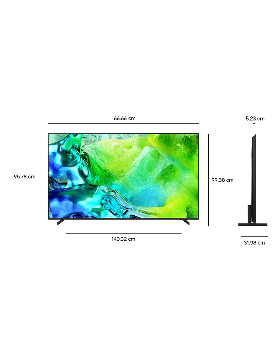 Pantalla Smart TV Samsung Neo QLED de 75 pulgadas 4K QN75QN80HAFXZX con AI escalado a 4K