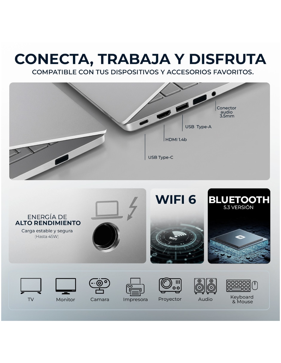Laptop B4HN8UARABA 15.6 pulgadas Full HD Intel Core i7 Integradas 16 GB RAM 512 GB SSD Reacondicionado