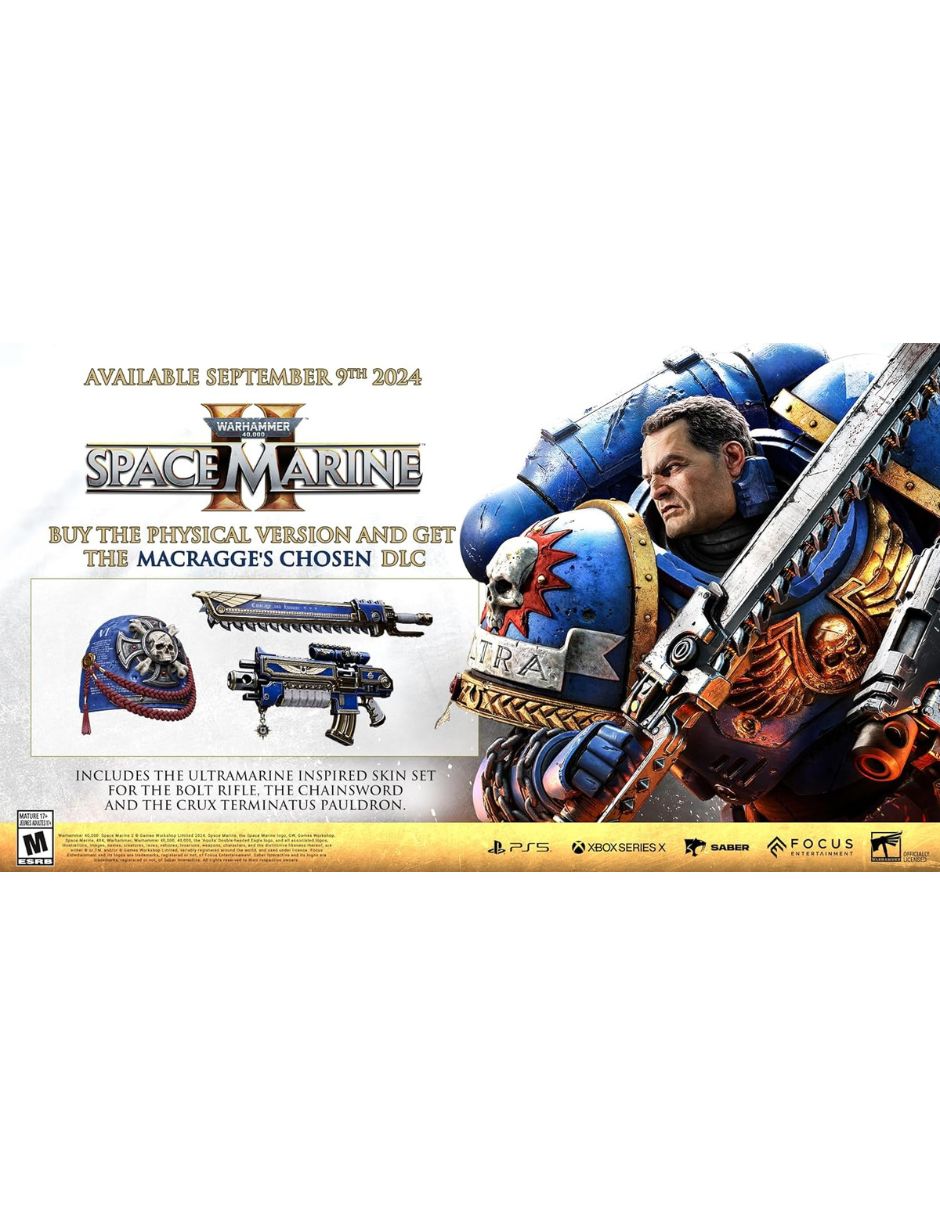 Warhammer 40,000 Space Marine 2 estándar para Xbox Series X