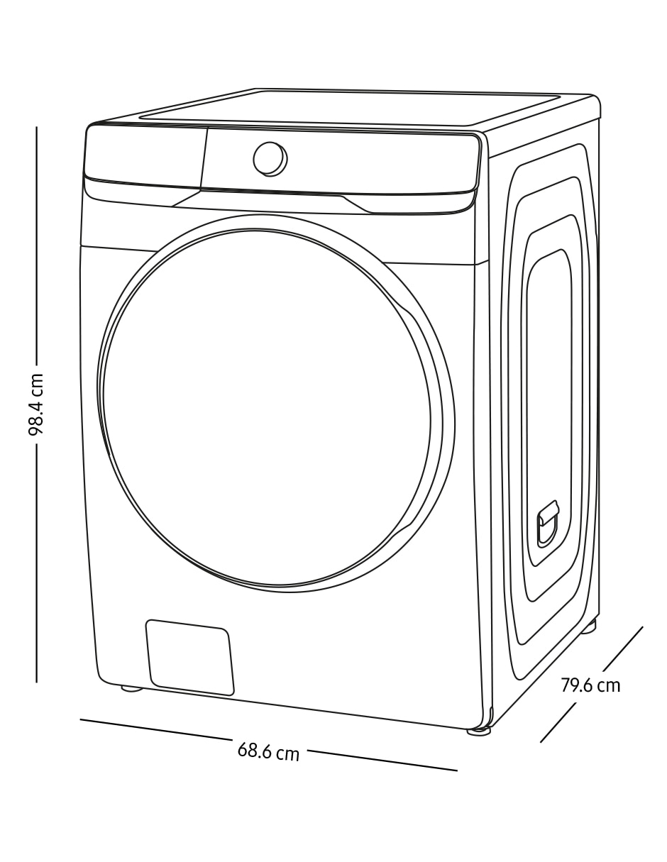 Lavasecadora 18 kg 10 kg WD18T6000GP/AX