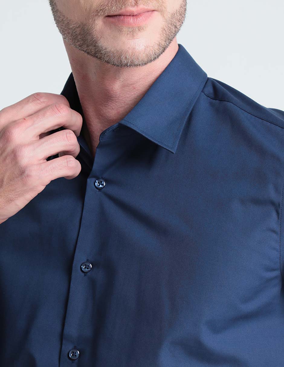 Camisa de vestir Regent Street de algodón manga larga para hombre