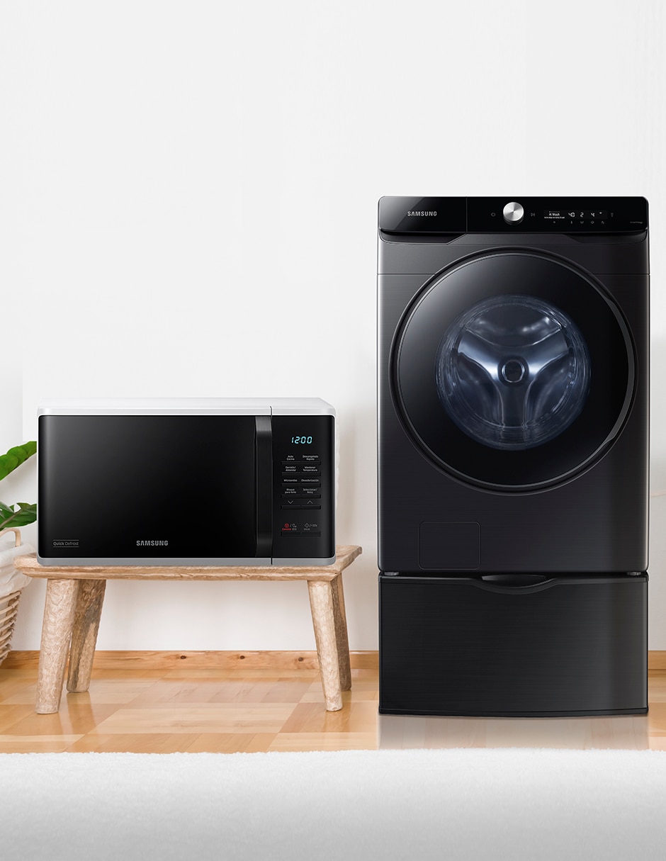 Combo lavasecadora + microondas eléctrico 22 kg 13 kg F-WD22T65MS23K