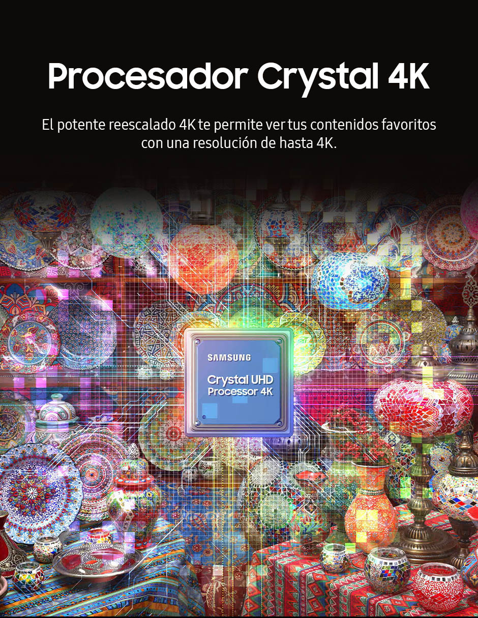 Pantalla Smart TV Crystal UHD de 98 pulgadas 4K UN98DU9000FXZX con AI Escalado a 4K