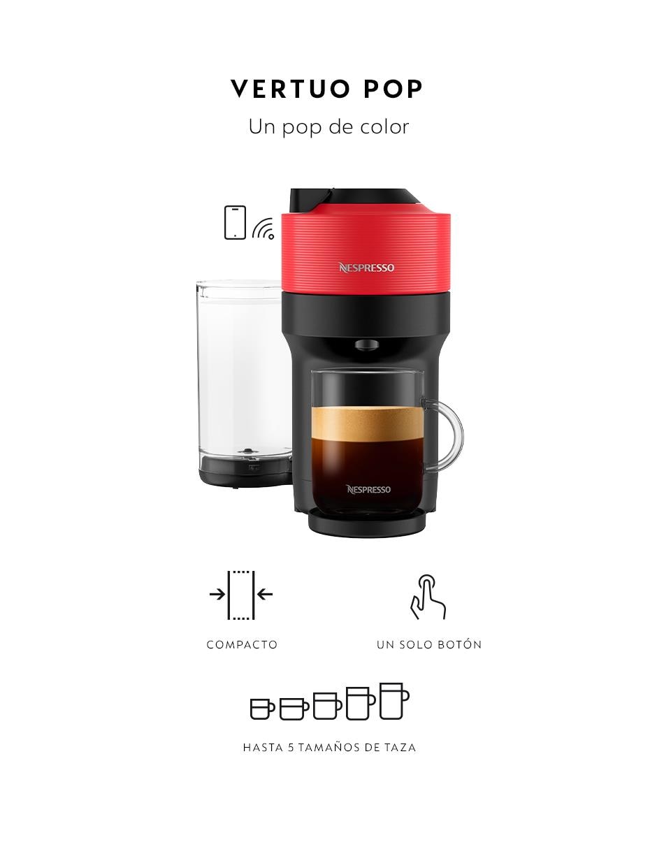 Combo cafetera y aeroccino Vertuo Pop A3KGCV6-USRE-NE
