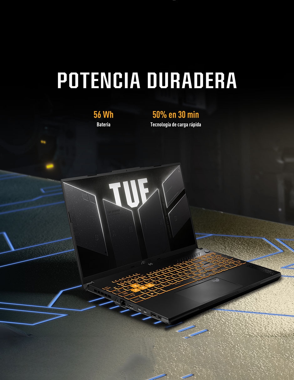 Laptop gamer FX607VJB-RL127W 16 pulgadas WUXGA Intel Core 5 210H NVIDIA GeForce RTX 3050 16 GB RAM 512 GB SSD