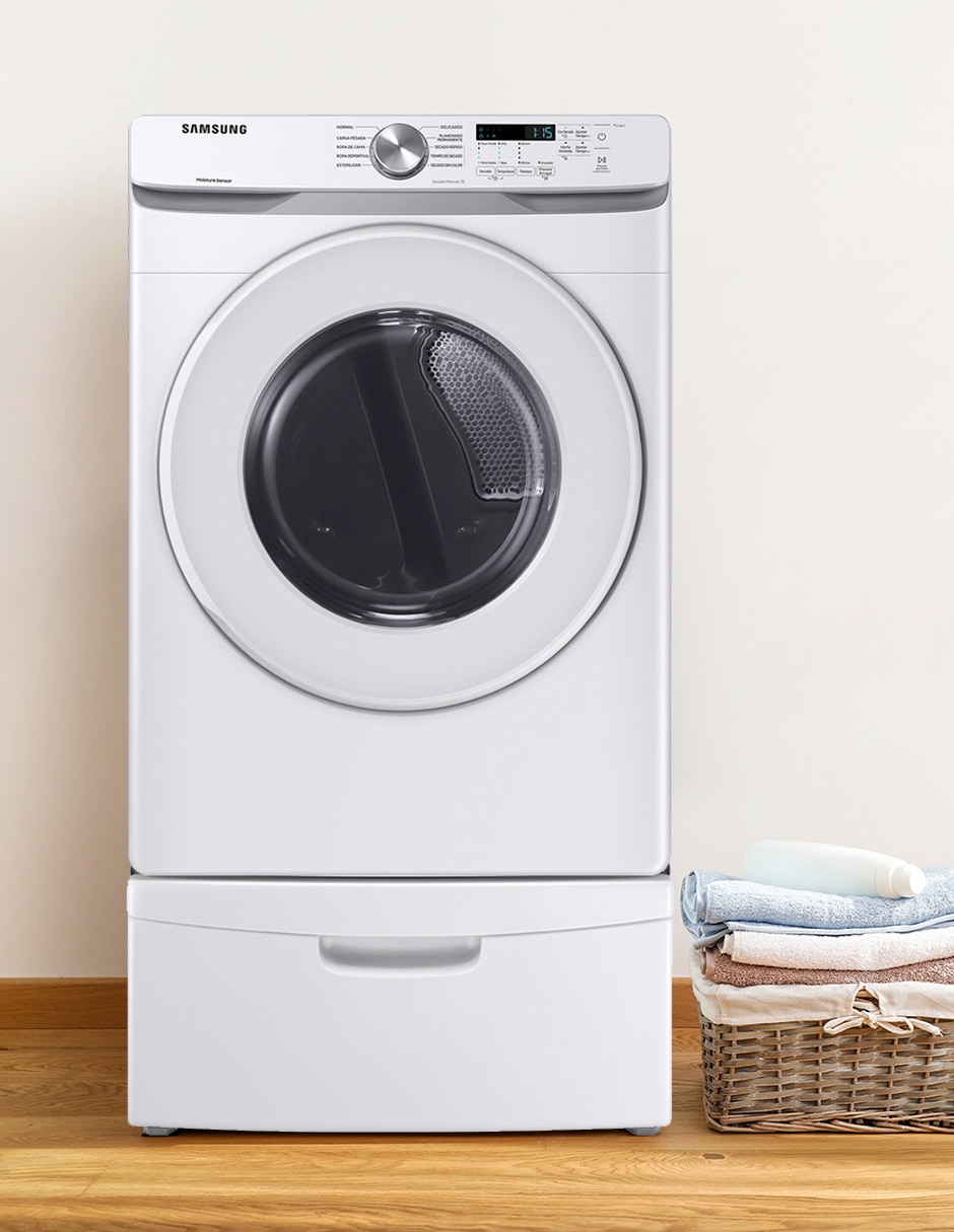 Secadora de gas de 24 kg con 10 ciclos DVG24T6000W/AX