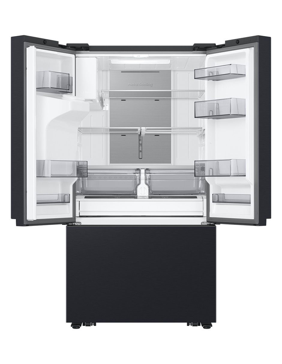 Combo Refrigerador French door 31 pies cúbicos tecnología inverter y fábrica de hielos F-RF32CG59MS32 + Microondas Samsung
