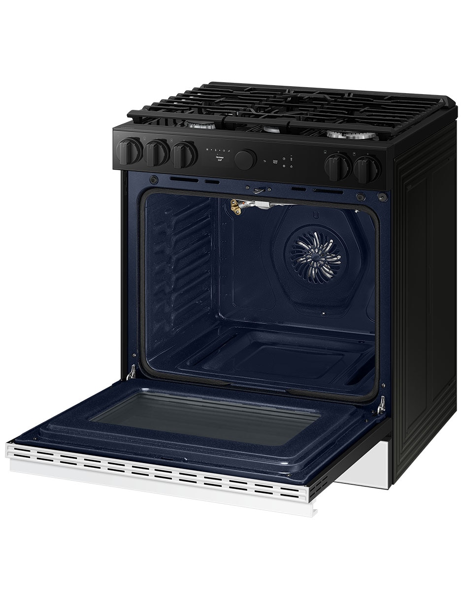 Estufa de piso a gas lp Bespoke 76.1 cm NSG6DB850012AX de 5 quemadores