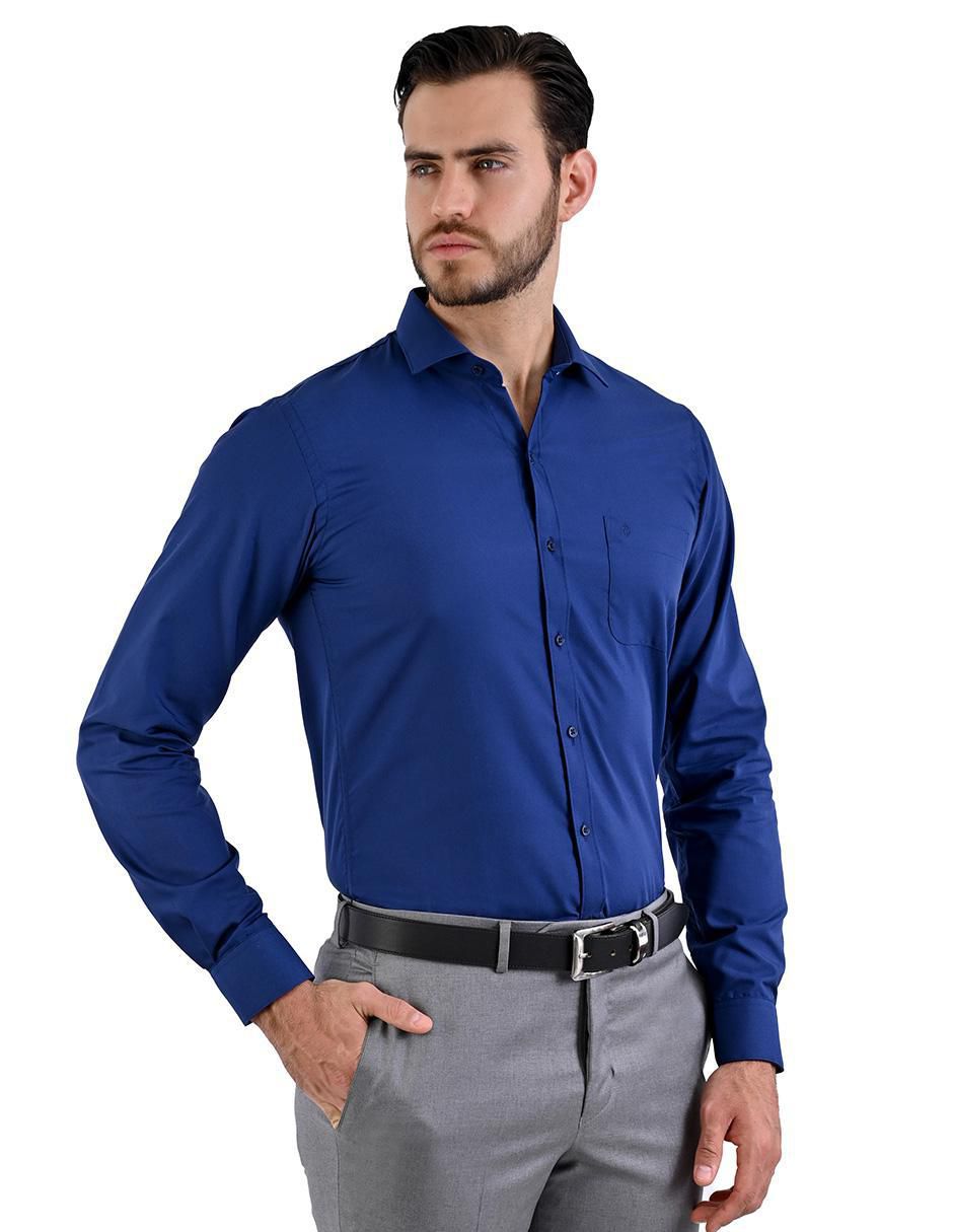 Camisa de vestir manga larga para hombre