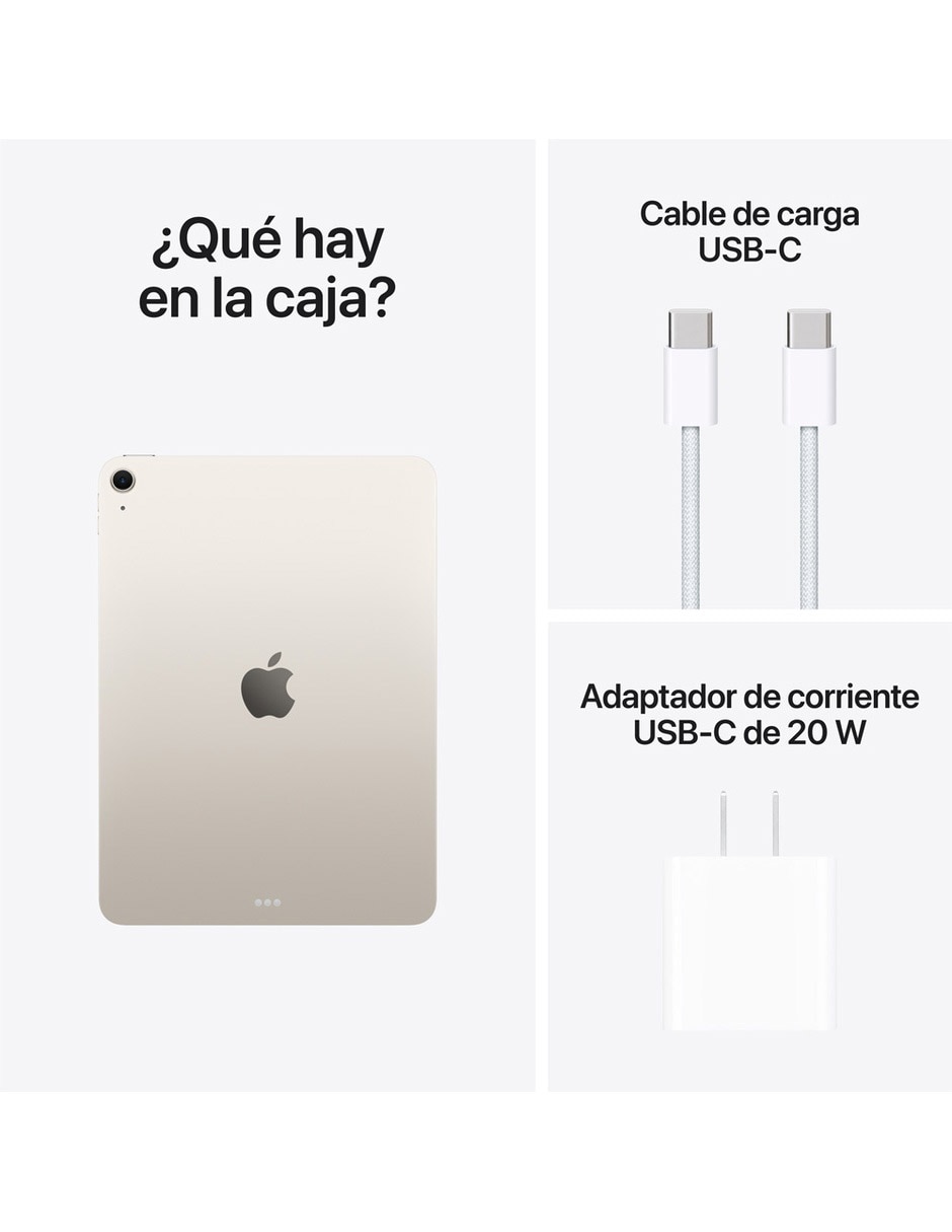 iPad Air M4 11 pulgadas 128 GB 12GB RAM Blanco Estelar