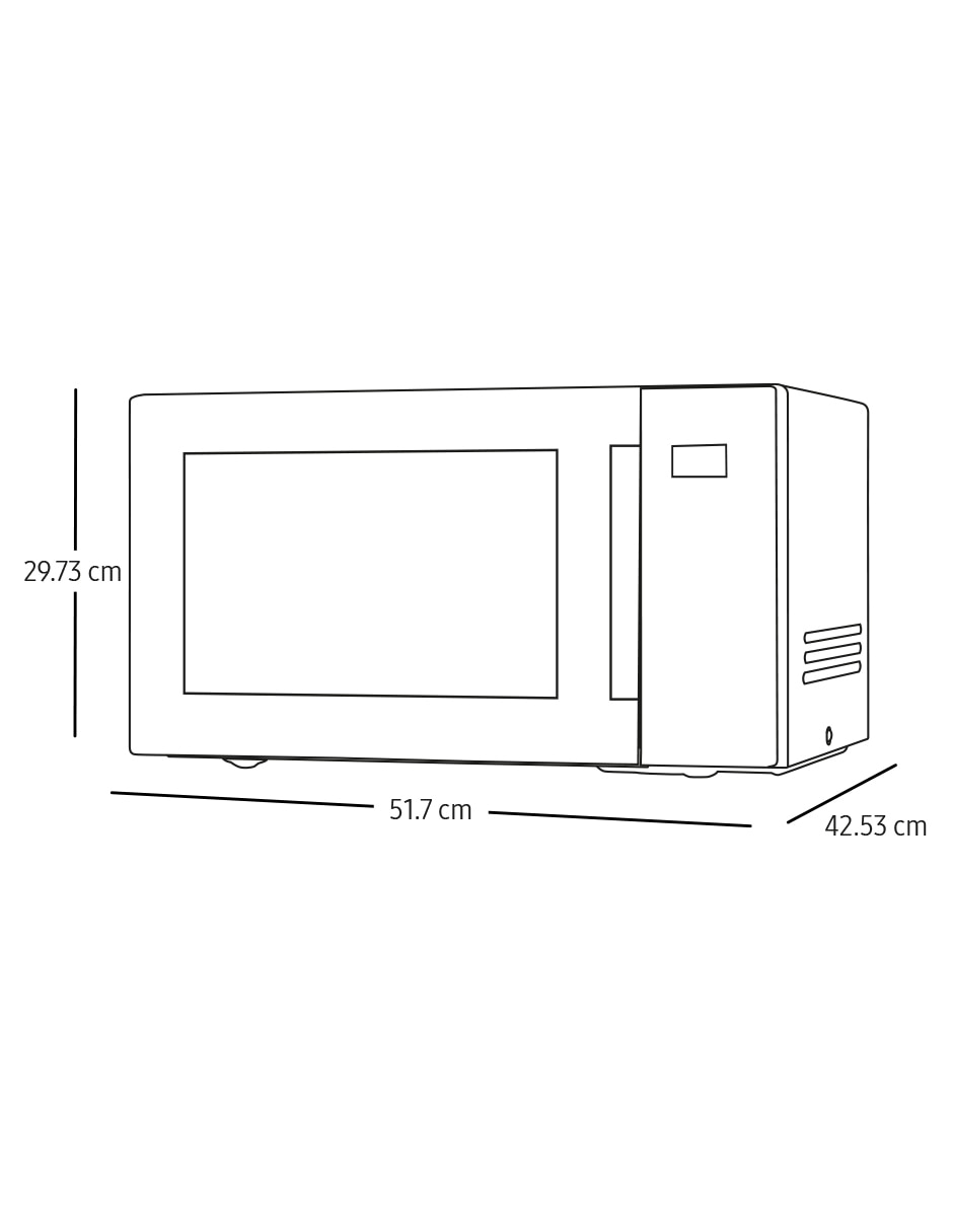 Horno de microondas con grill modelo MG30T5018UW/AX de 1 pie cúbico