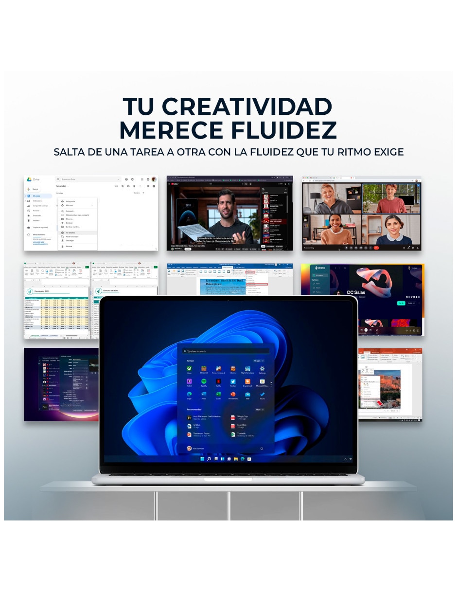 Laptop Intel Core 5 120U 15.6 pulgadas HD Intel core 5 Integradas 8 GB RAM 512 GB SSD